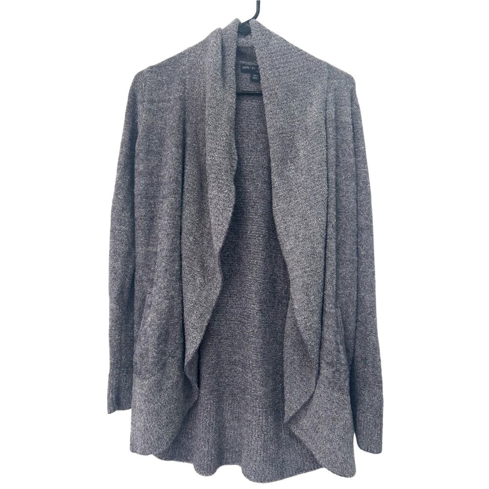 Barefoot Dreams Cozychic Lite Open-Front Women’s Grey Sweater Cardigan XS/S
